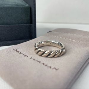 DAVID YURMAN 6MM Cable Band Ring Sterling Silver 925 Size 10